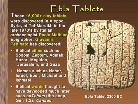 ebla tablets translated.